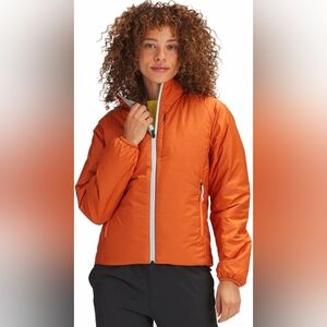 Stoic women's coat orange with detachable hood size large